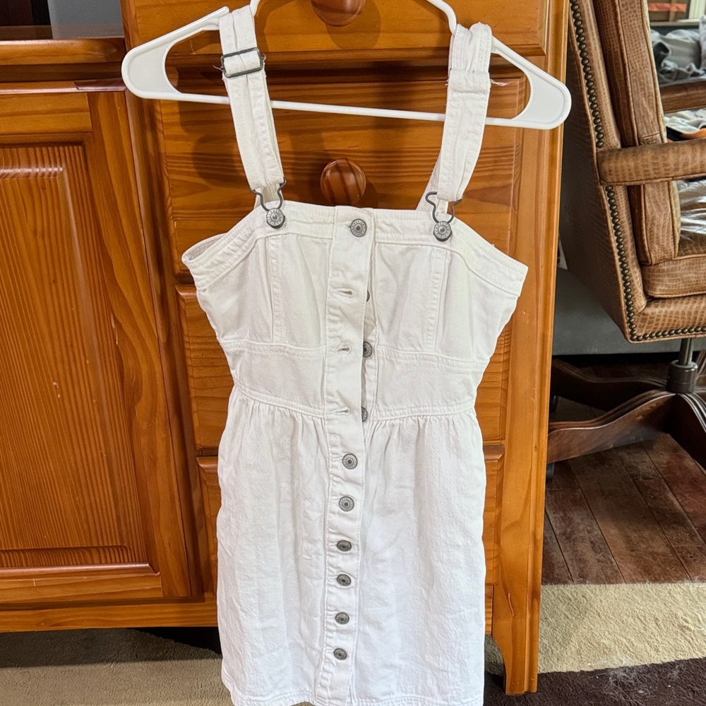 American Eagle Outfitters White Midi Dress